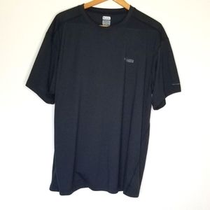Columbia Titanium T Shirt black polyester Knit Athletic